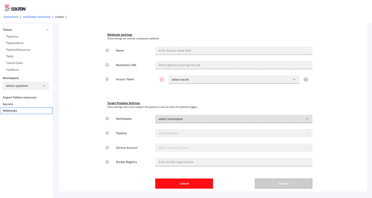 tekton-webhook-extension